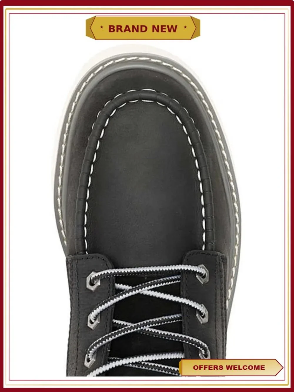 Wolverine Kent Wedge Soft Toe Work Boots Full Grain Leather